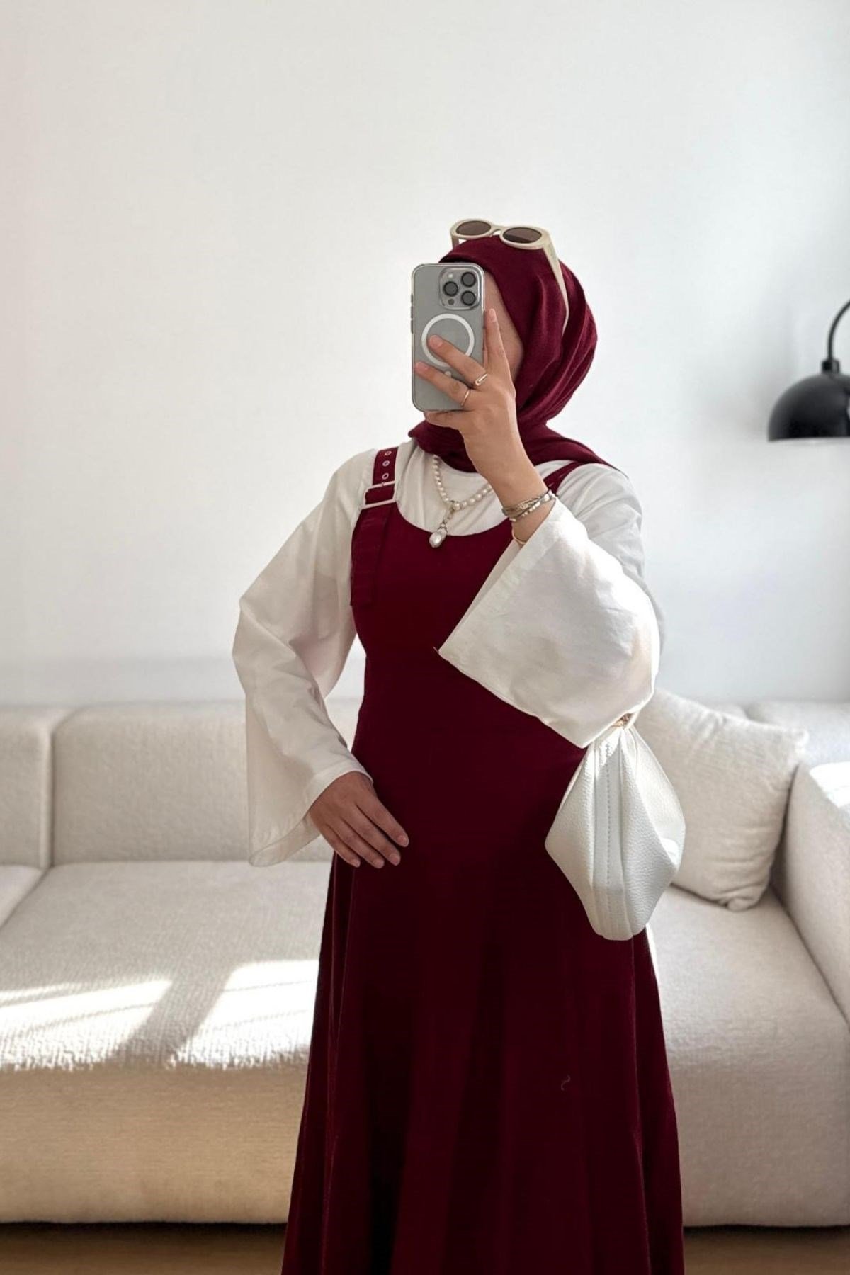 BORDO KUŞ GÖZÜ ASKILI JİLE