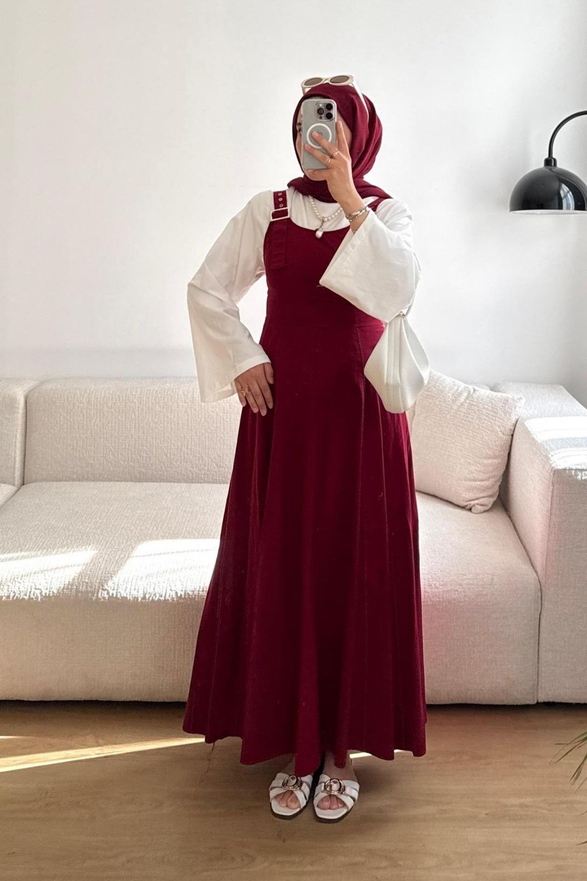 BORDO KUŞ GÖZÜ ASKILI JİLE
