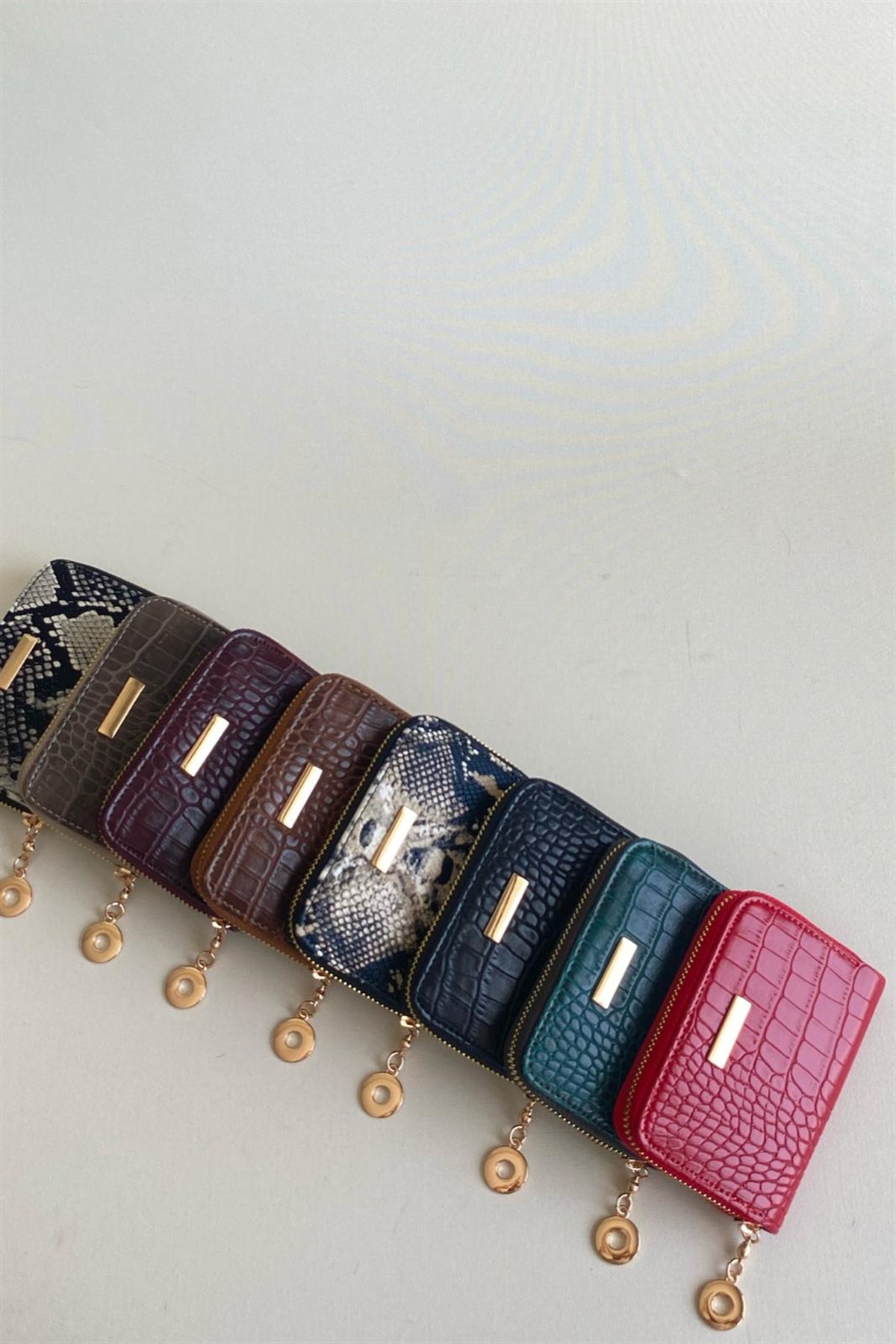 CÜZDAN SİYAH KAHVE KROKO