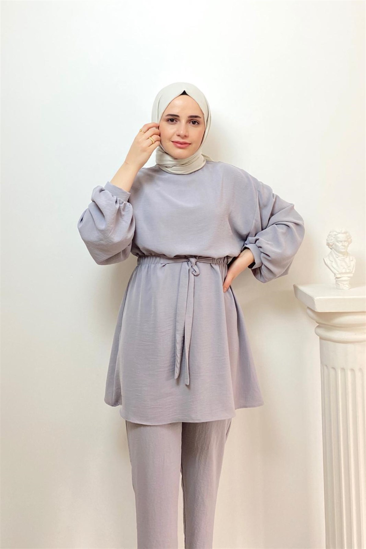 GRİ BELİ LASTİKLİ TAKIM