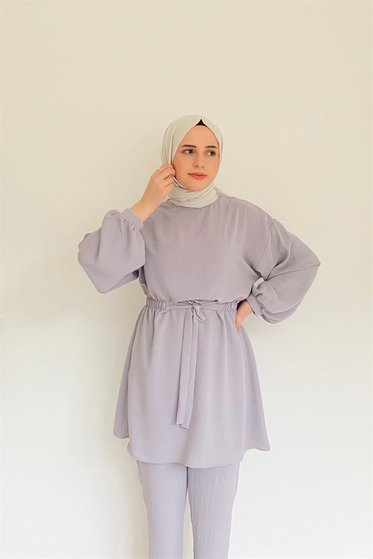GRİ BELİ LASTİKLİ TAKIM