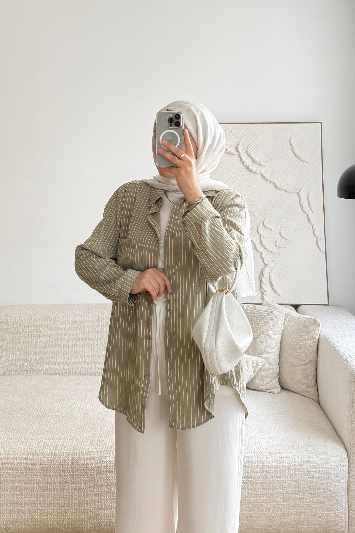 HAKİ PULLU ROSELLA GÖMLEK