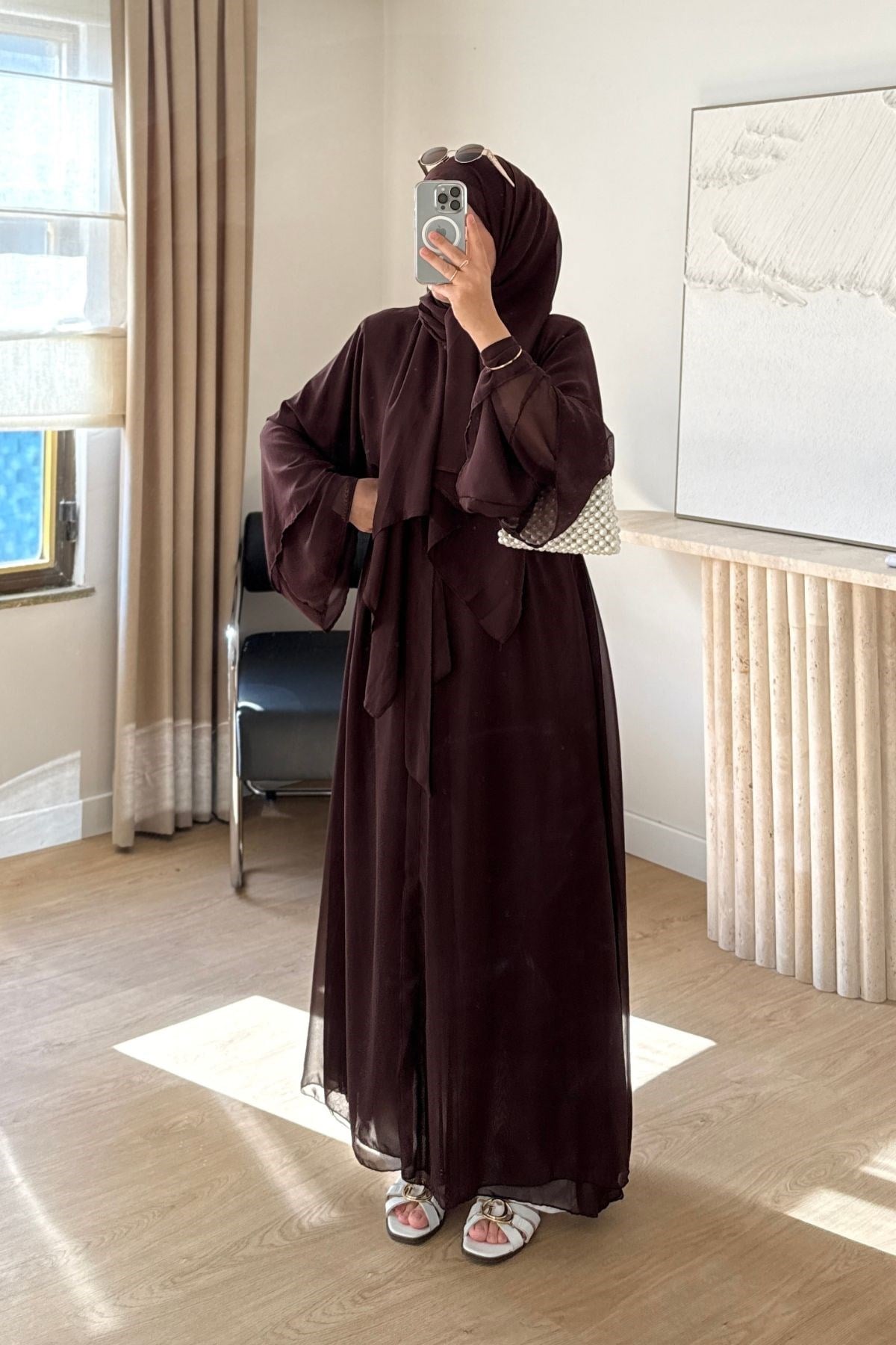 KAHVE ŞİFON ABAYA