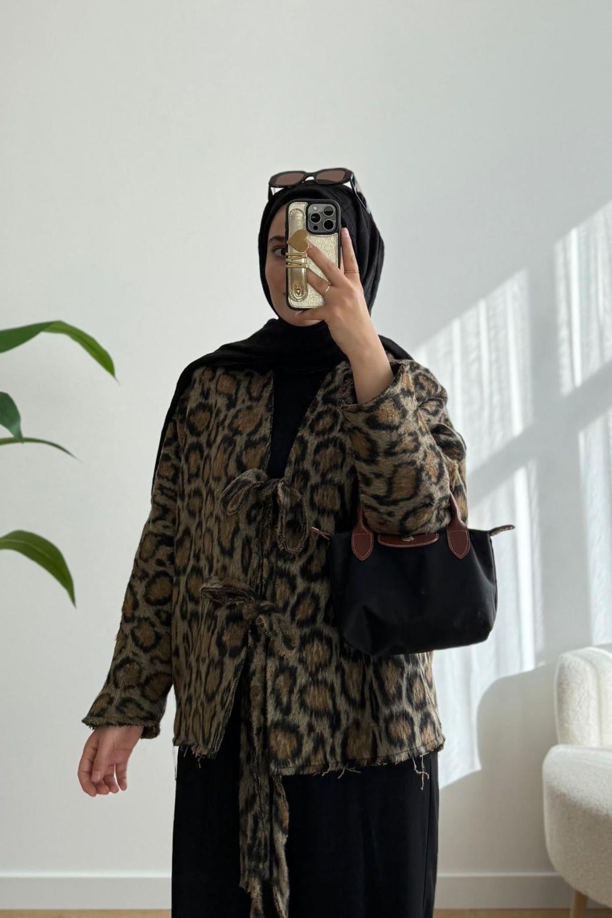 LEOPAR BAĞLAMALI KABAN