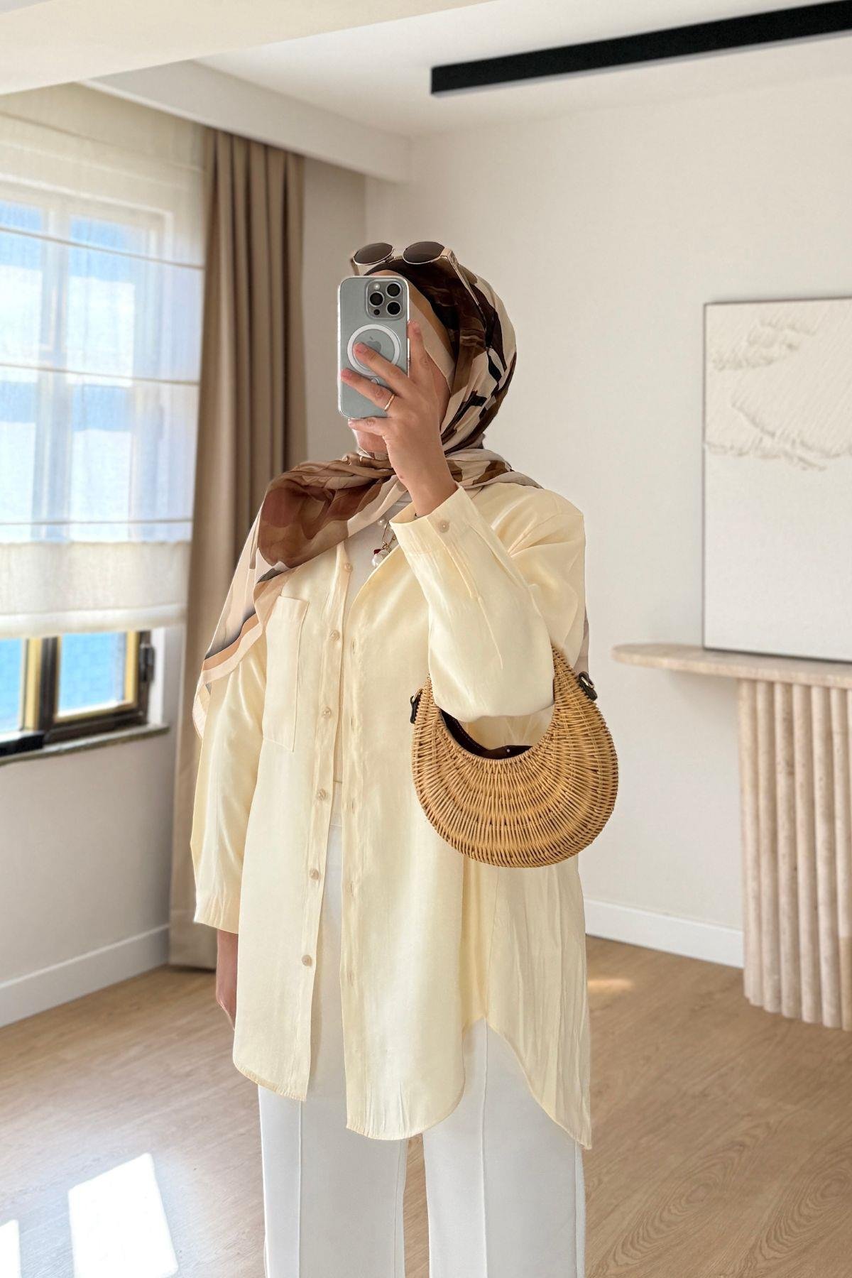 LİMON SARISI BASİC GÖMLEK