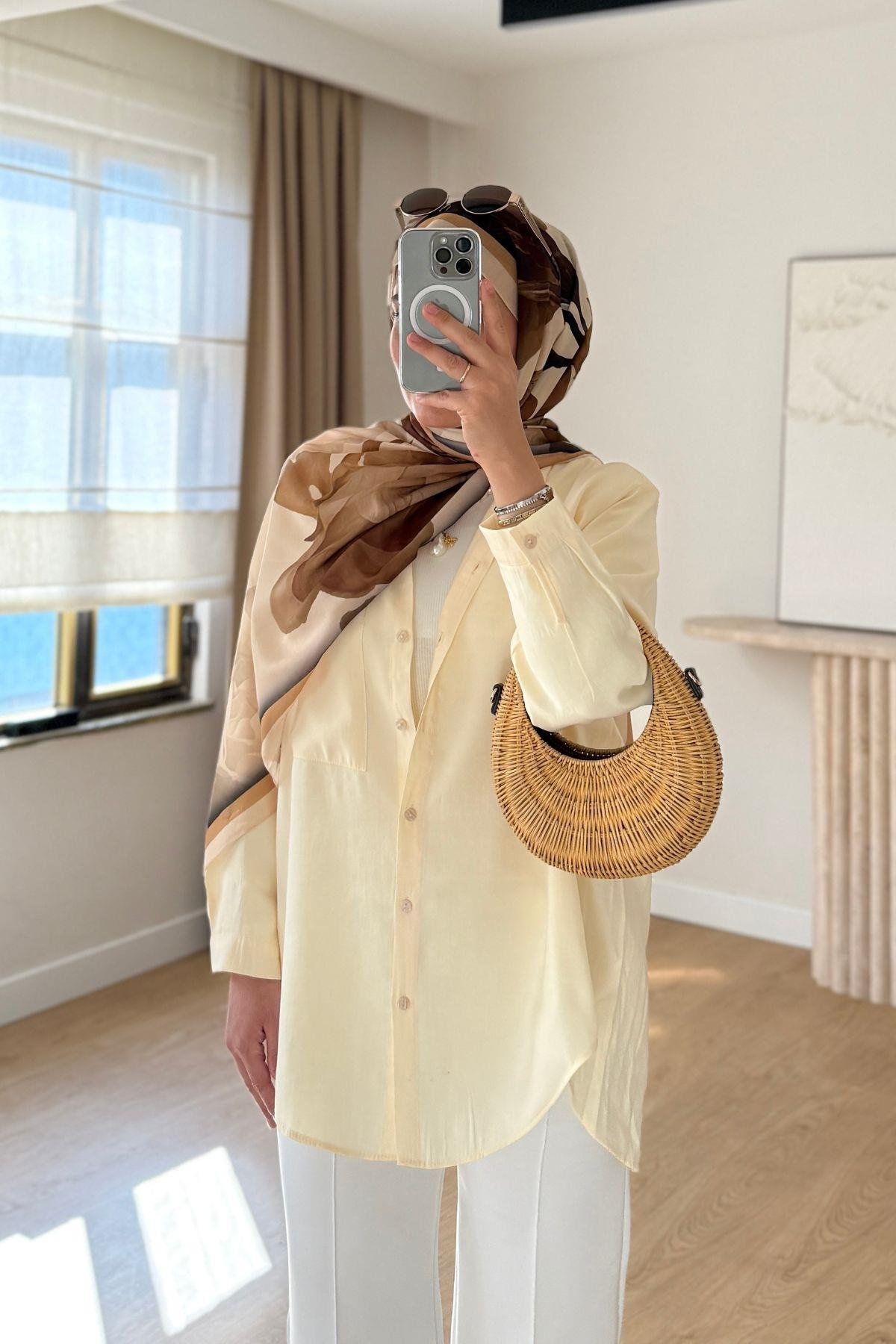 LİMON SARISI BASİC GÖMLEK