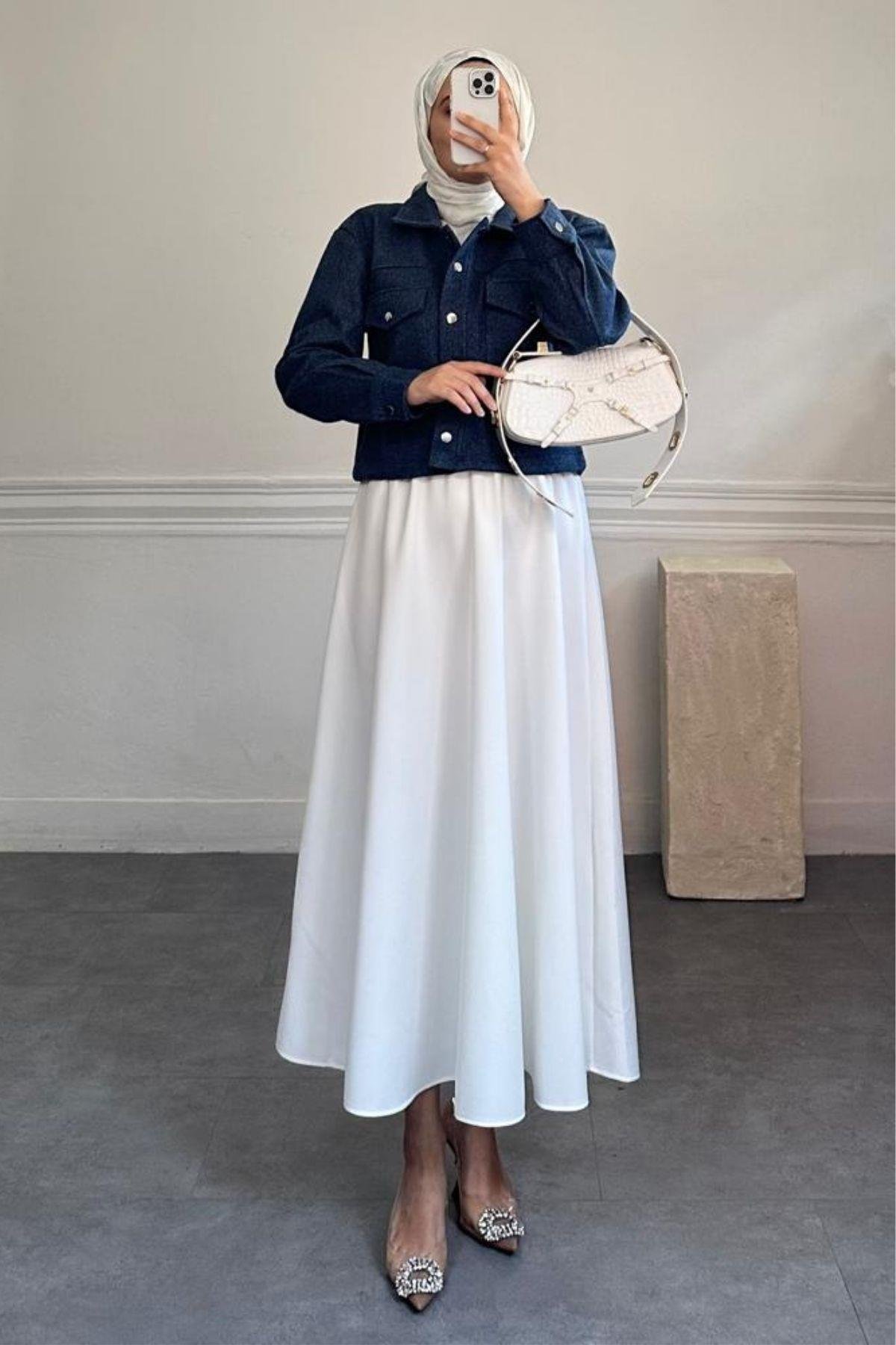 MAVİ KISA KAŞE CEKET