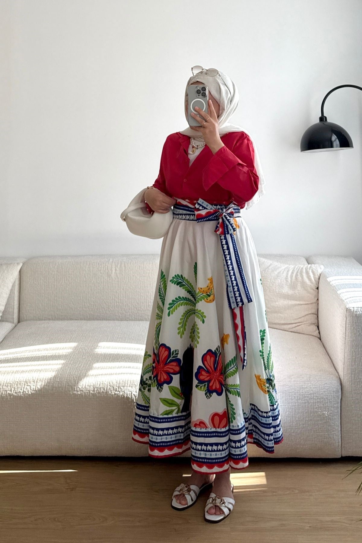NAR ÇİÇEĞİ YAZ TEMALI ETEKLİ TAKIM