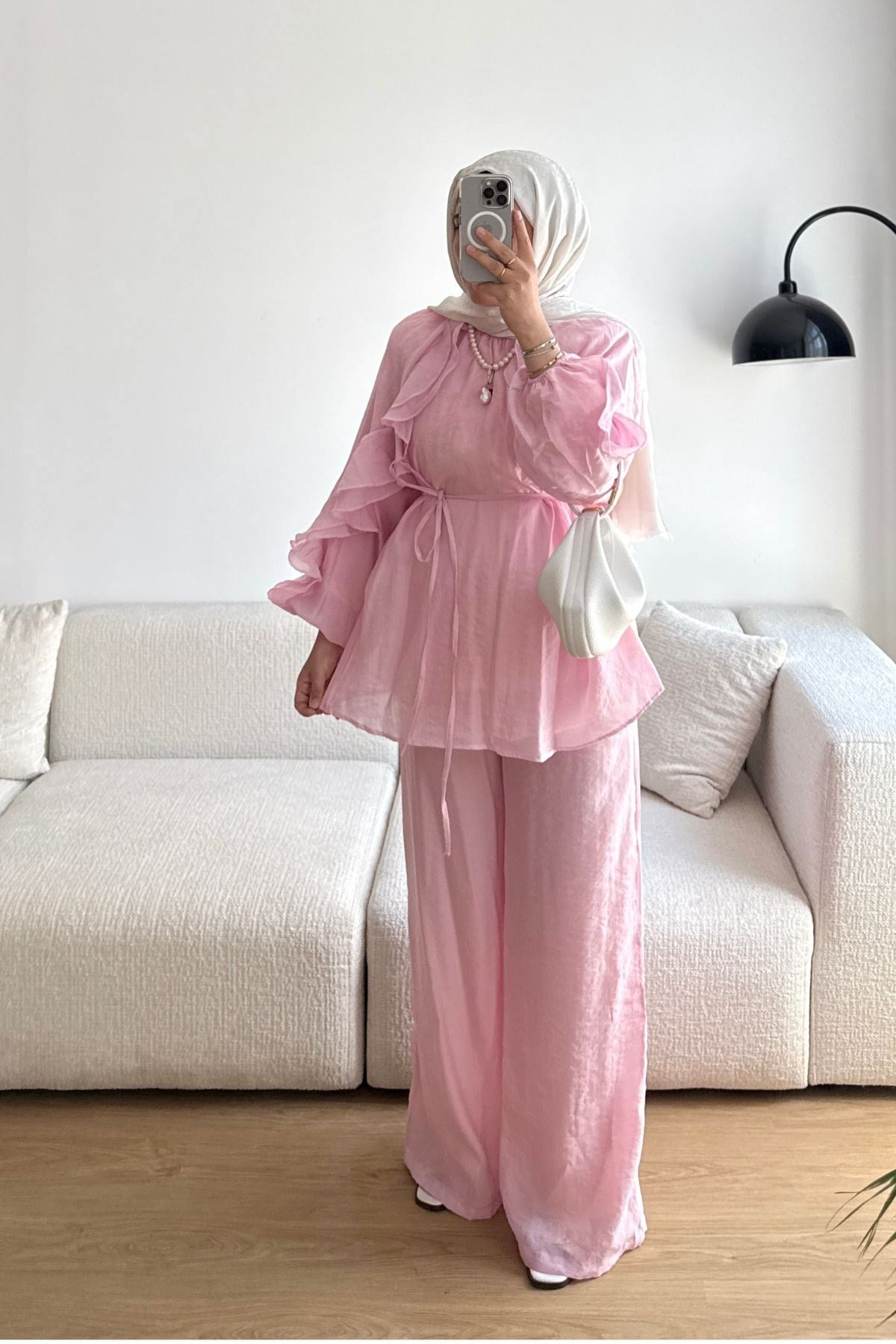 PEMBE BİRD VOLAN DETAYLI TAKIM