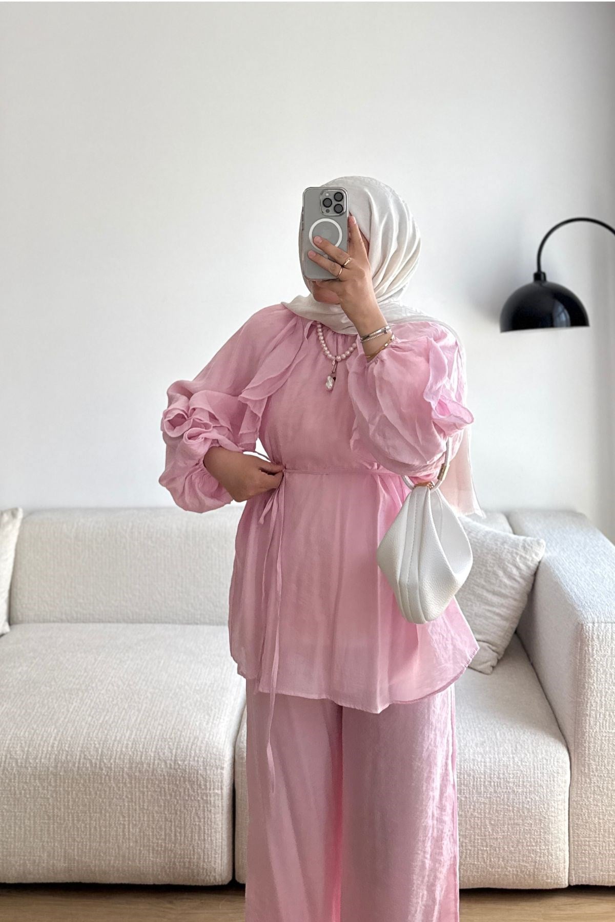 PEMBE BİRD VOLAN DETAYLI TAKIM