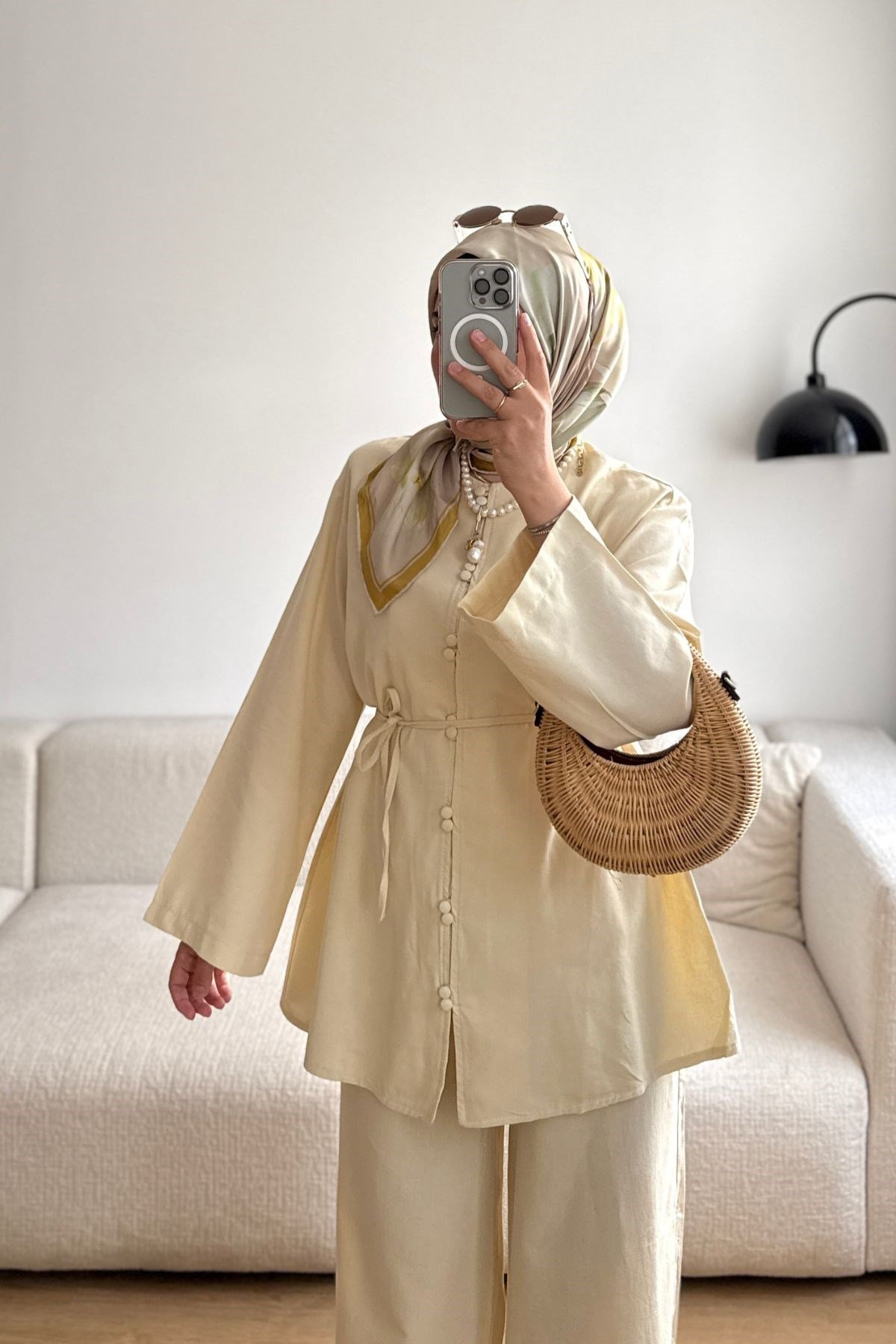 SARI SELİN ÇİFT BRİTLİ TAKIM