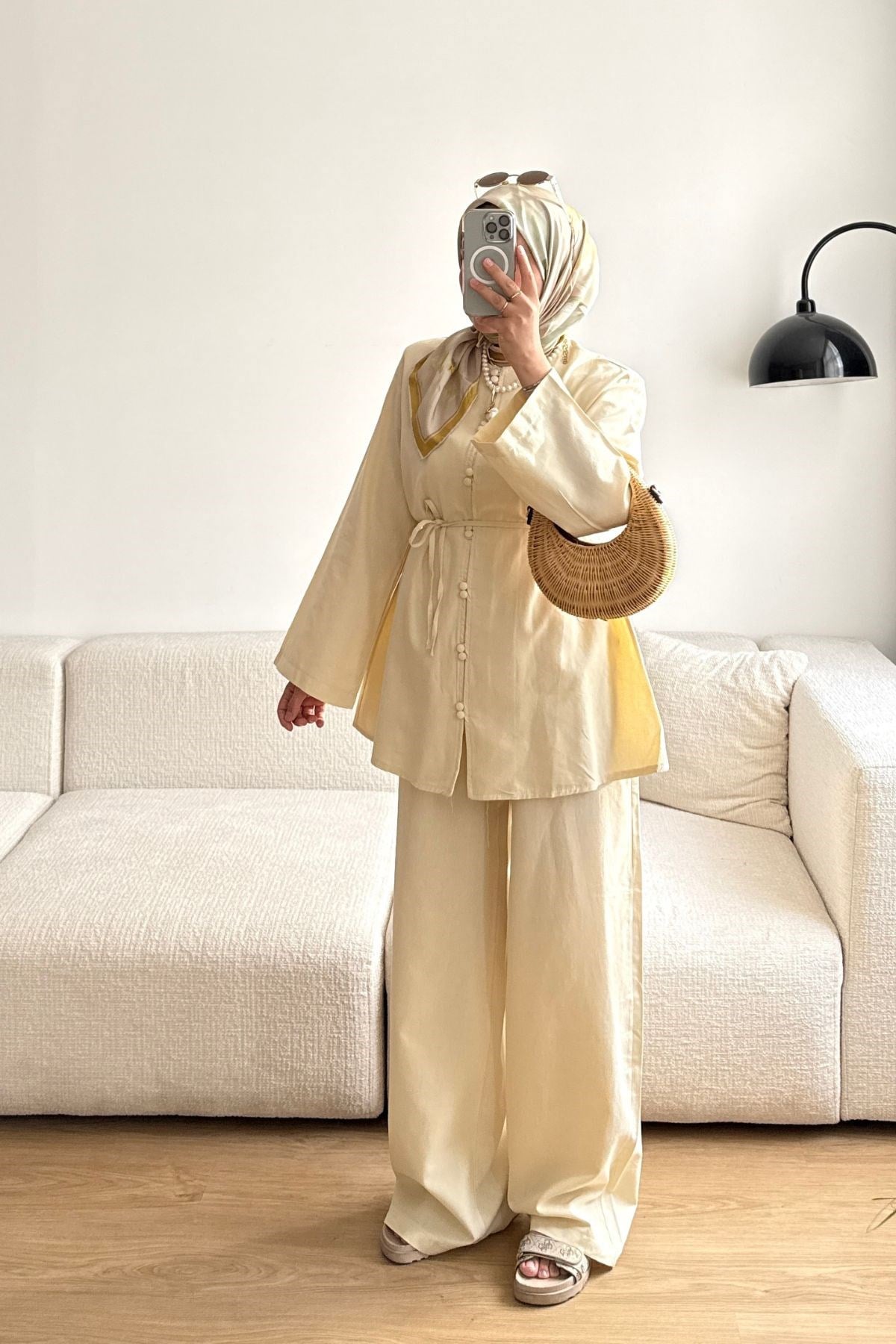 SARI SELİN ÇİFT BRİTLİ TAKIM