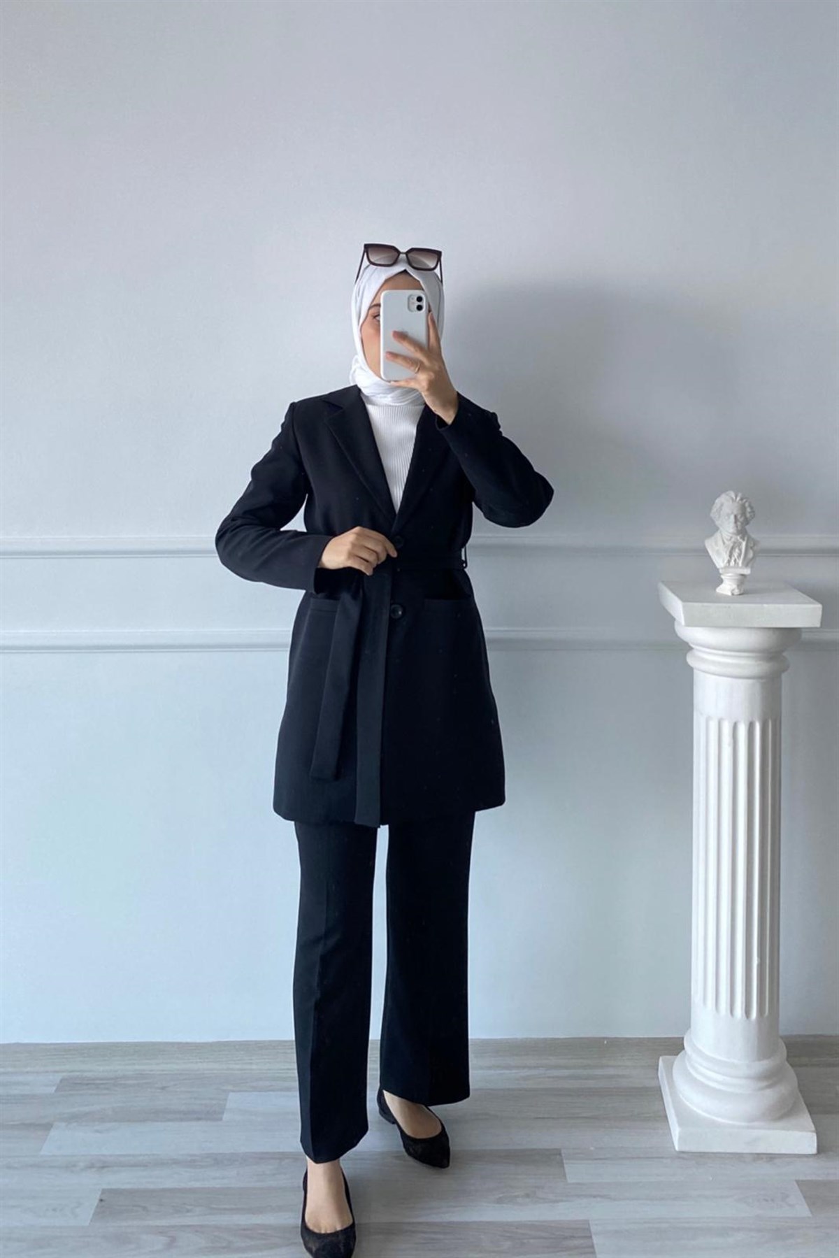 SİYAH İKİLİ KREP TAKIM