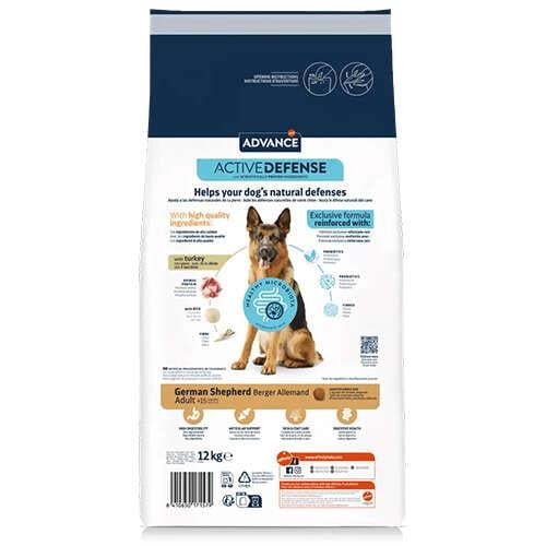 Advance Alman Kurtları için Hindili Yetişkin Köpek Maması 12 Kg
