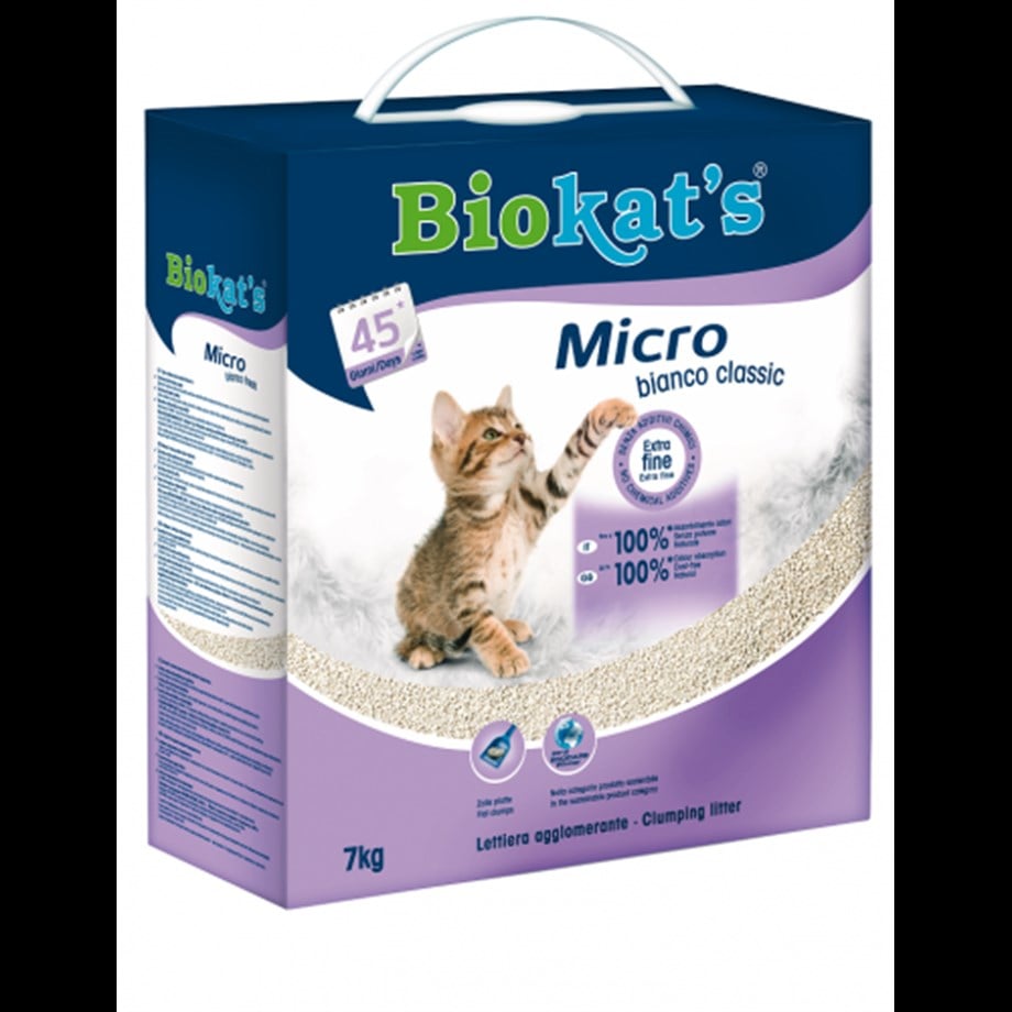 Biokats Kedi Kumu Micro Bianco Classic 7Kg 