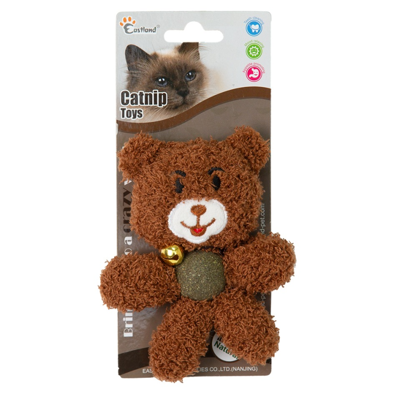 Eastland Peluş Zilli Kedi Otlu Kedi Oyuncağı