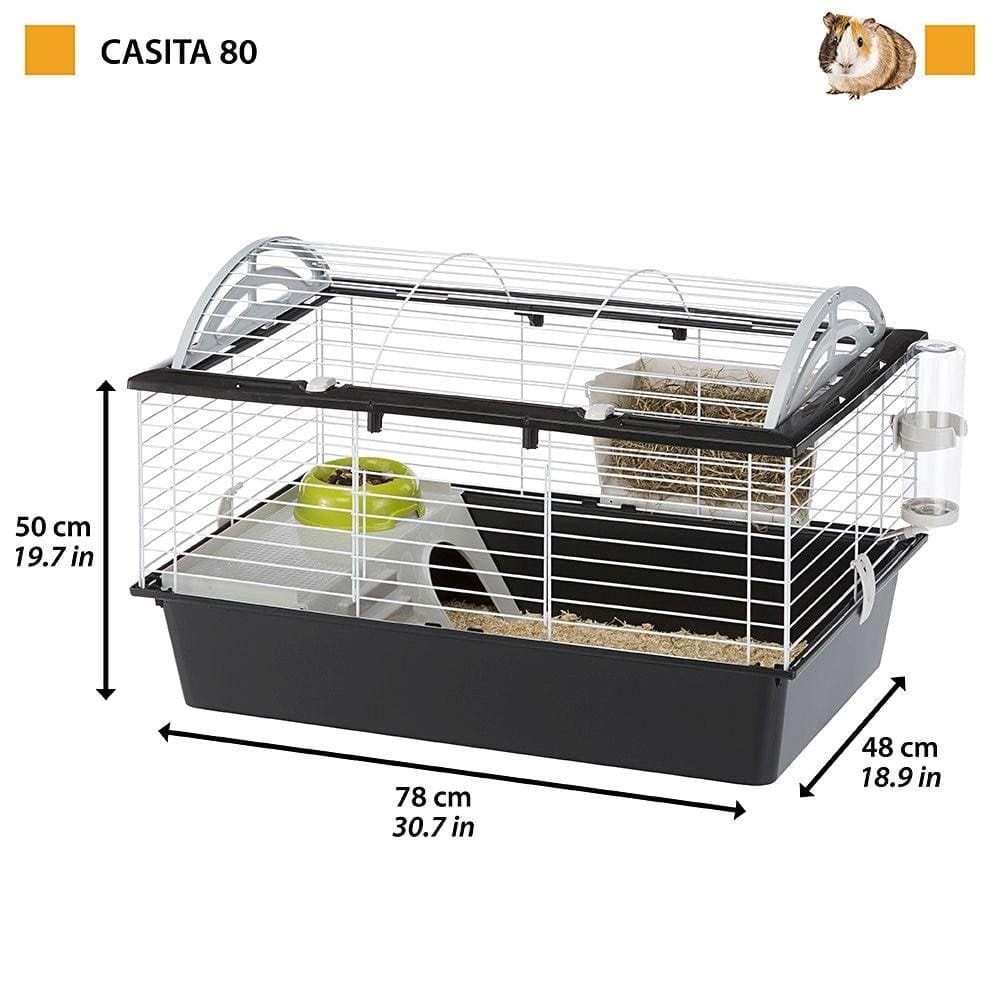 Ferplast Casita 80 Tavşan ve Guinea Pig Kafesi 78x48x50cm