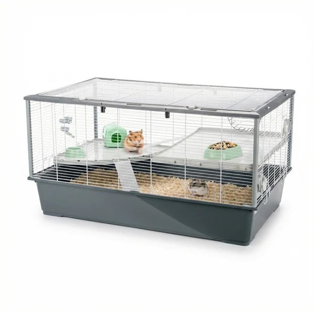 Ferplast Criceti 100 Tavşan ve Guine Pig Kafesi Beyaz