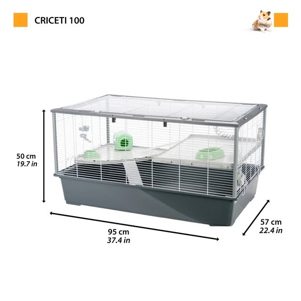 Ferplast Criceti 100 Tavşan ve Guine Pig Kafesi Beyaz