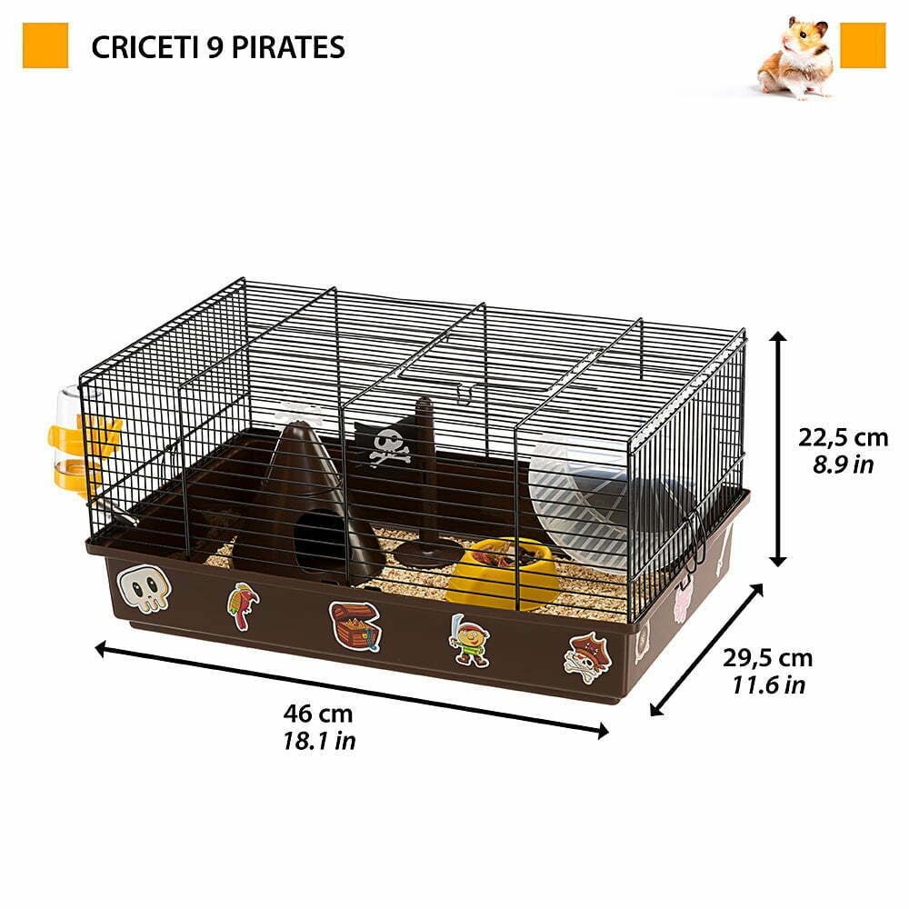 Ferplast Criceti 9 Hamster Kafesi Korsan Temalı
