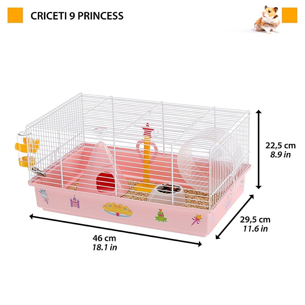 Ferplast Criceti 9 Hamster Kafesi Prenses Temalı
