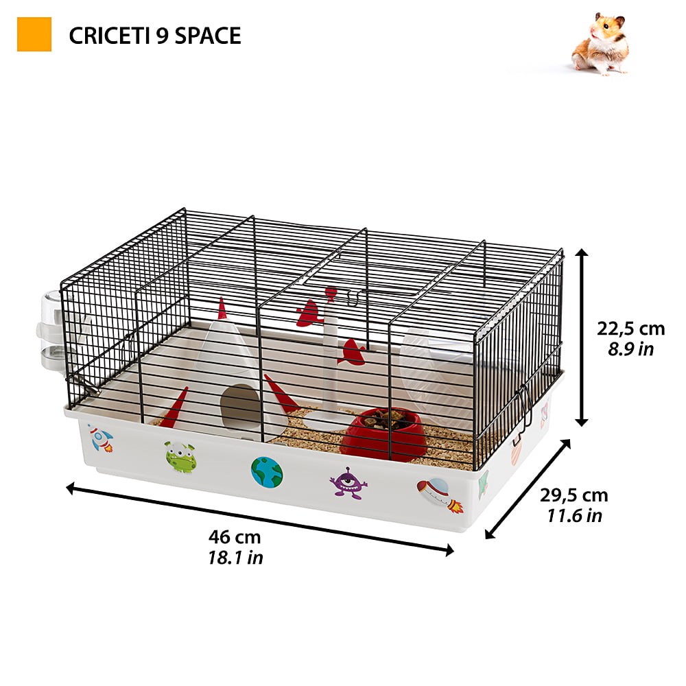 Ferplast Criceti 9 Hamster Kafesi Uzay Temalı
