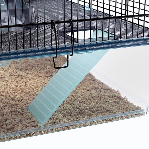 Ferplast Favola Çift Katlı Hamster Kafesi Siyah 60x36x30Cm