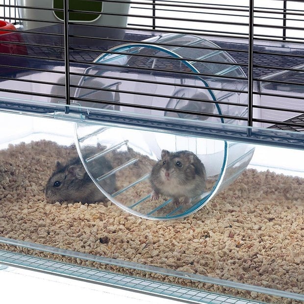 Ferplast Favola Çift Katlı Hamster Kafesi Siyah 60x36x30Cm
