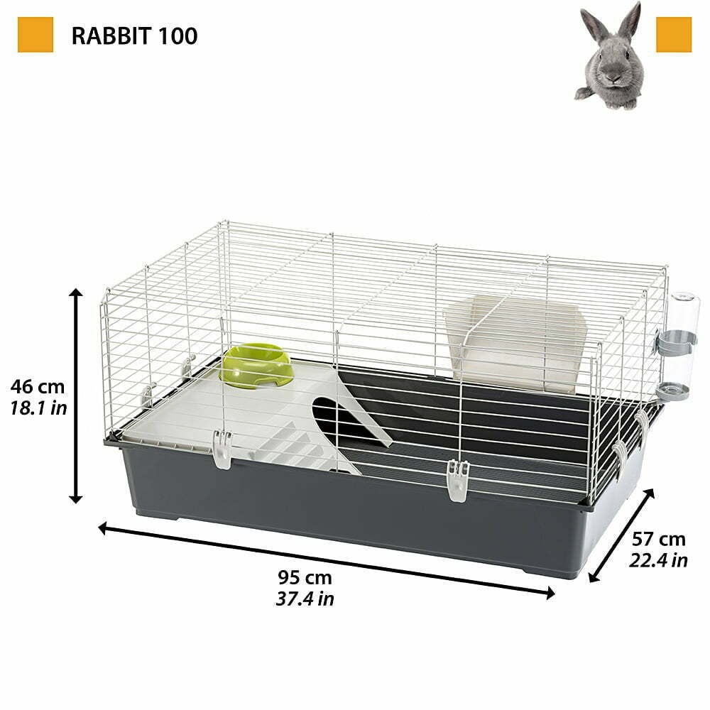 Ferplast Rabbit 100 Tavşan Kafesi 95 x 57 x 46 Cm