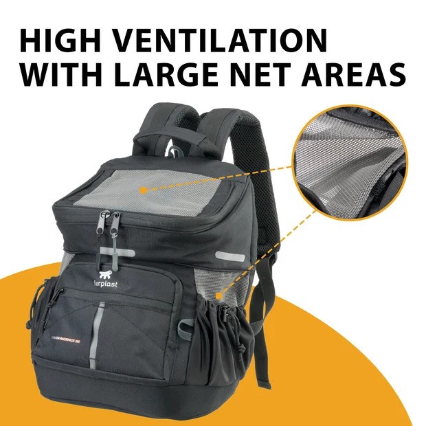 Ferplast Voyager 400 Evcil Hayvan Taşıma Çantası Siyah 33x23x41cm