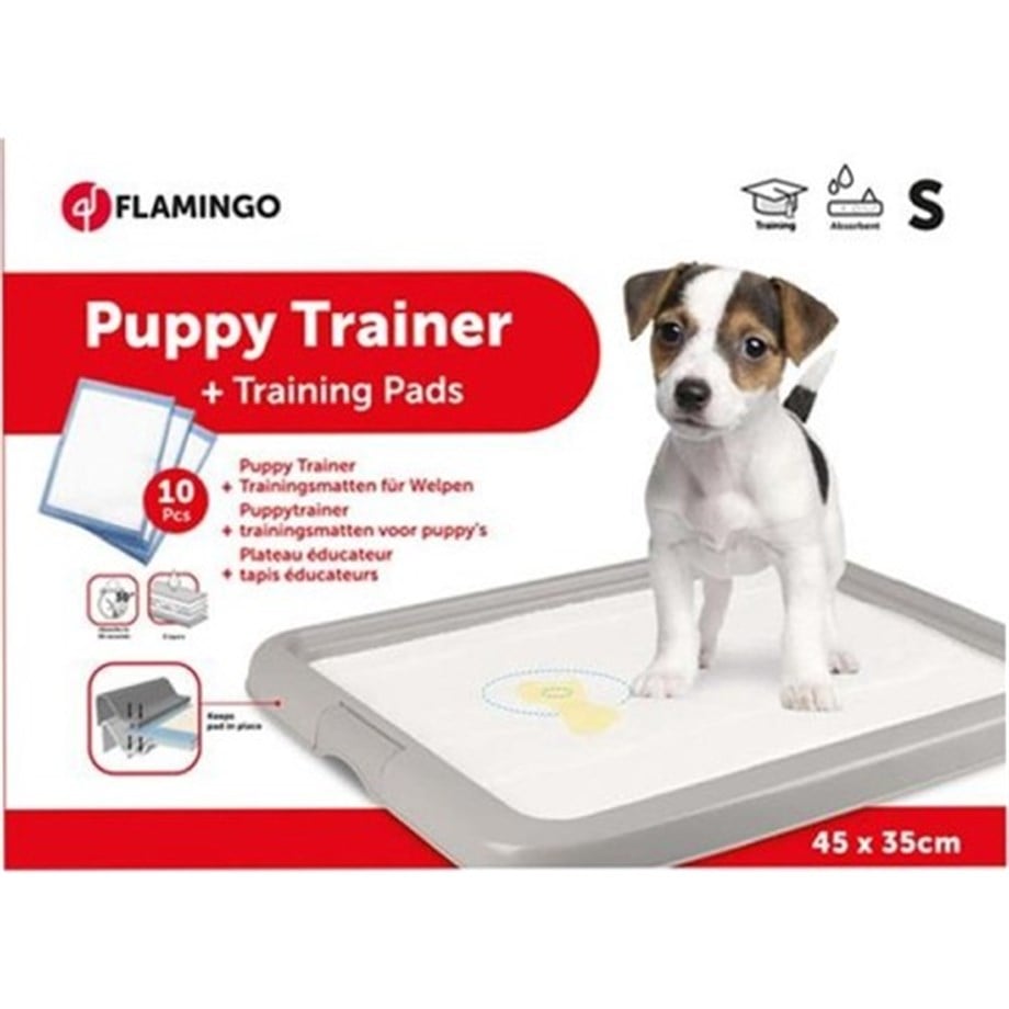 Flamingo Köpek Eğitim Pedi Altlığı ve 10 Adet Eğitim Pedi - Small