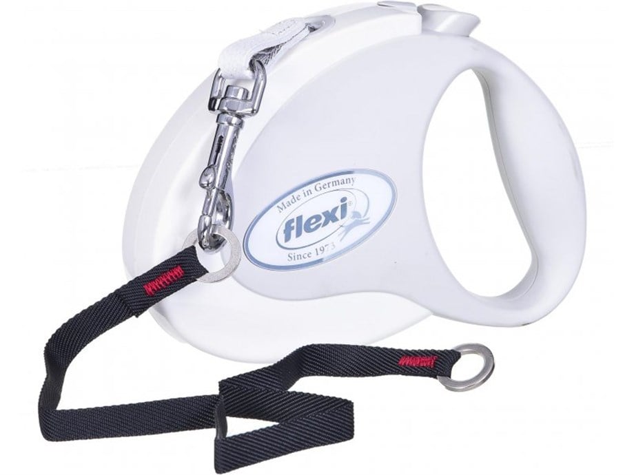 Flexi Style Beyaz Otomatik Şerit Tasma Small 3 Metre 12 Kg
