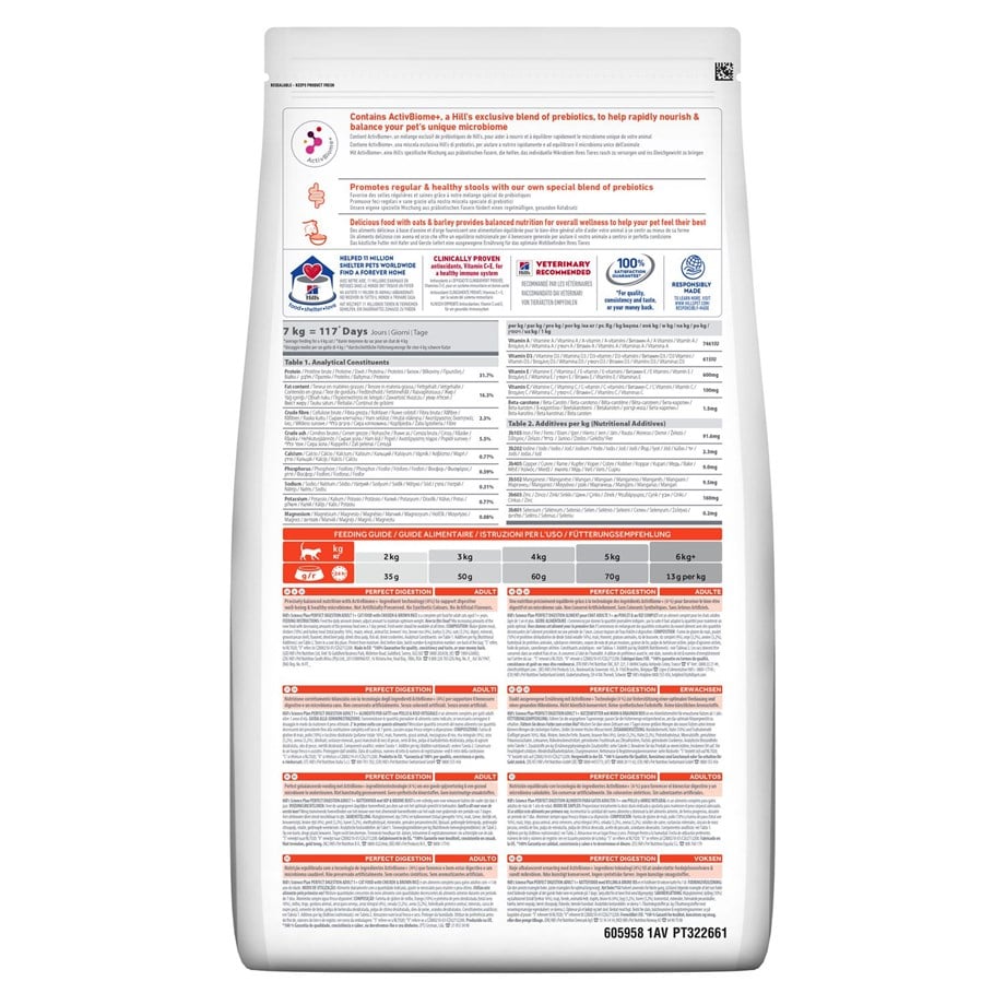 Hill's Science Plan Perfect Dıgestıon Yetişkin 1+ Tavuklu Ve Kahverengi Pirinçli Kedi Maması 1,5 Kg