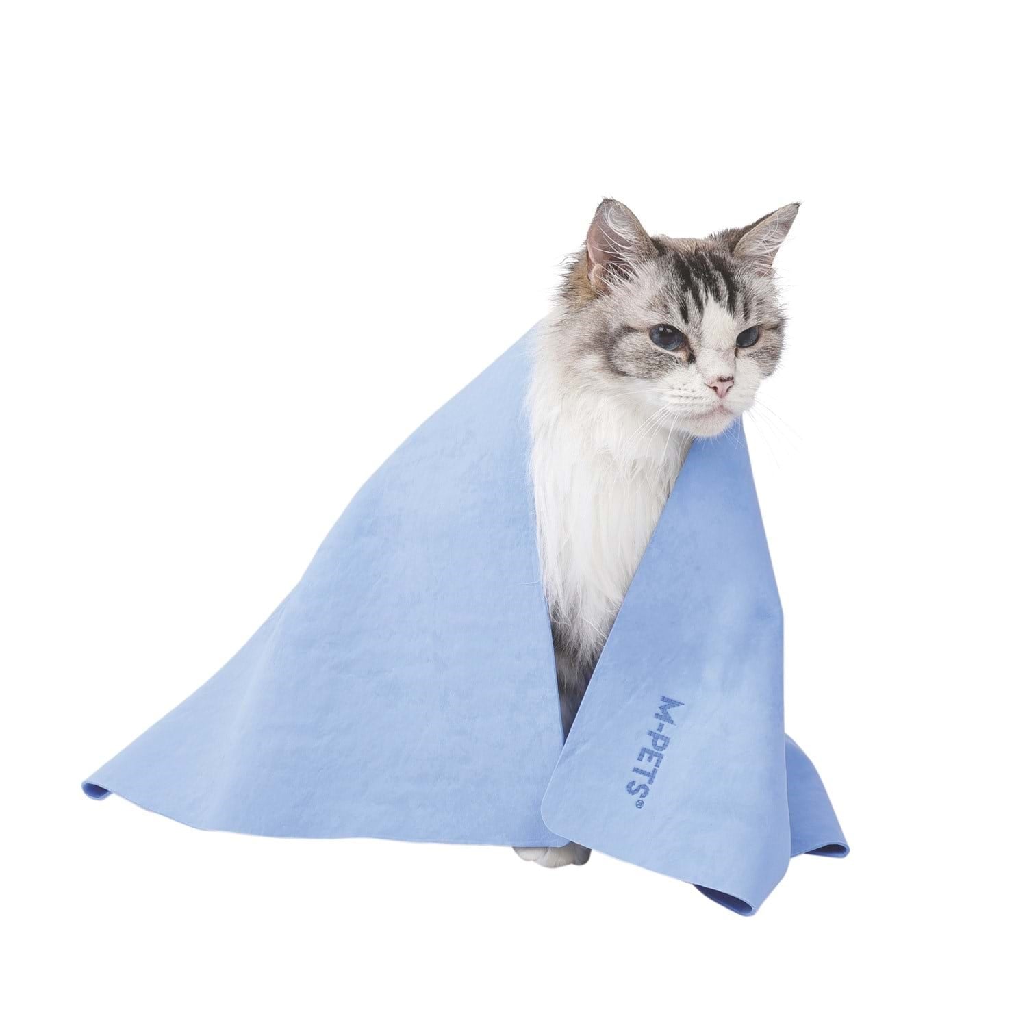 M-Pets Bathtıme Kedi Ve Köpekler İçin Hızlı Kuruyan Havlu Blue