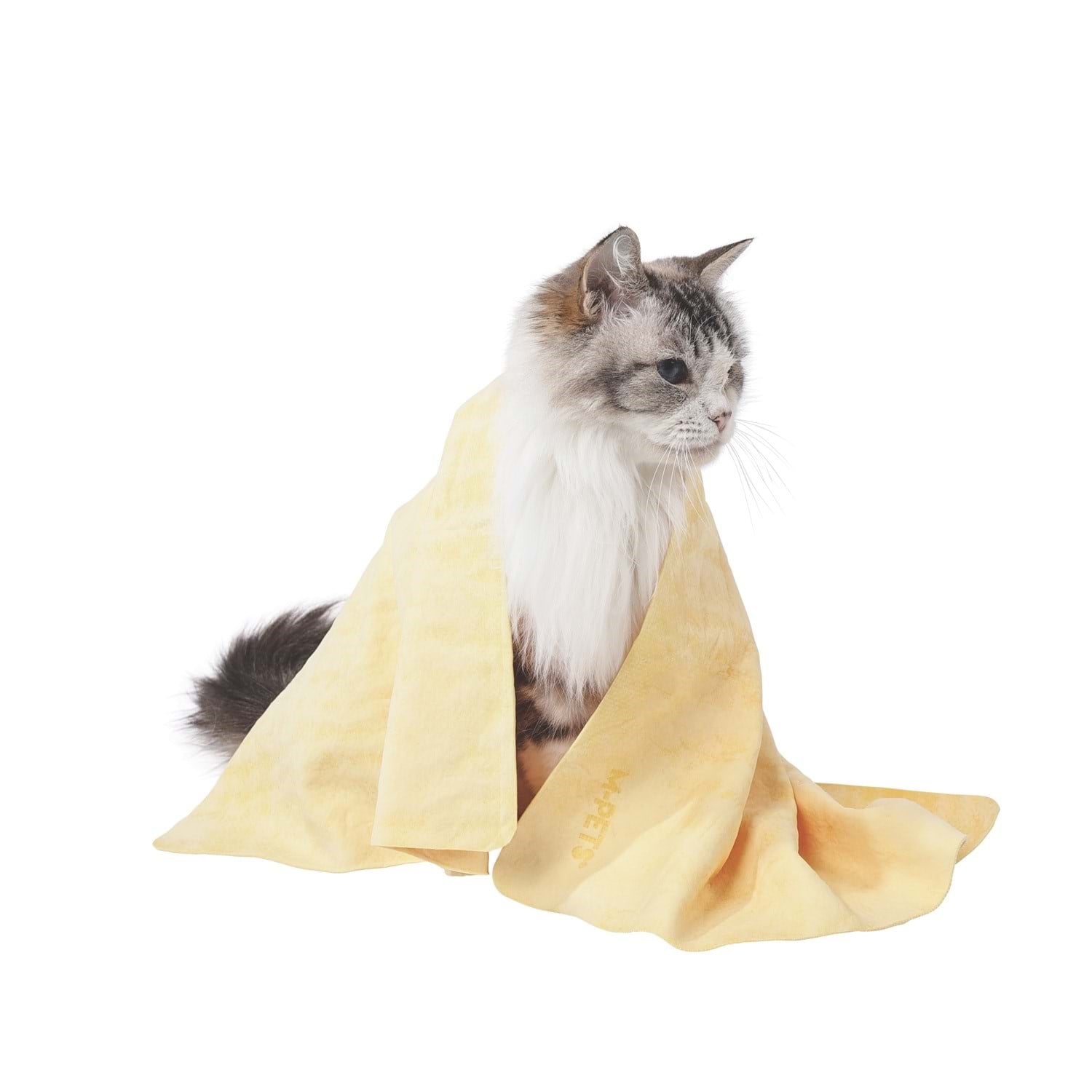 M-pets Bathtıme Kedi Ve Köpekler İçin Hızlı Kuruyan Havlu Yellow