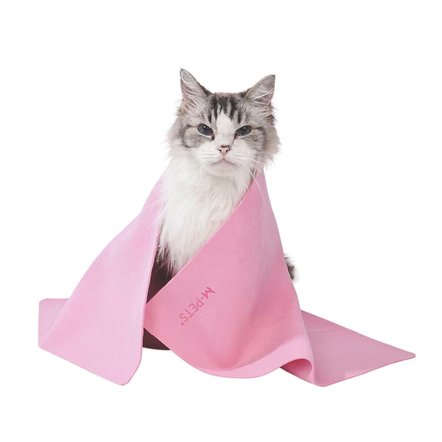 M-Pets Bathtıme Kedi Ve Köpekler İçin Hızlı Kuruyan Havlu Pink