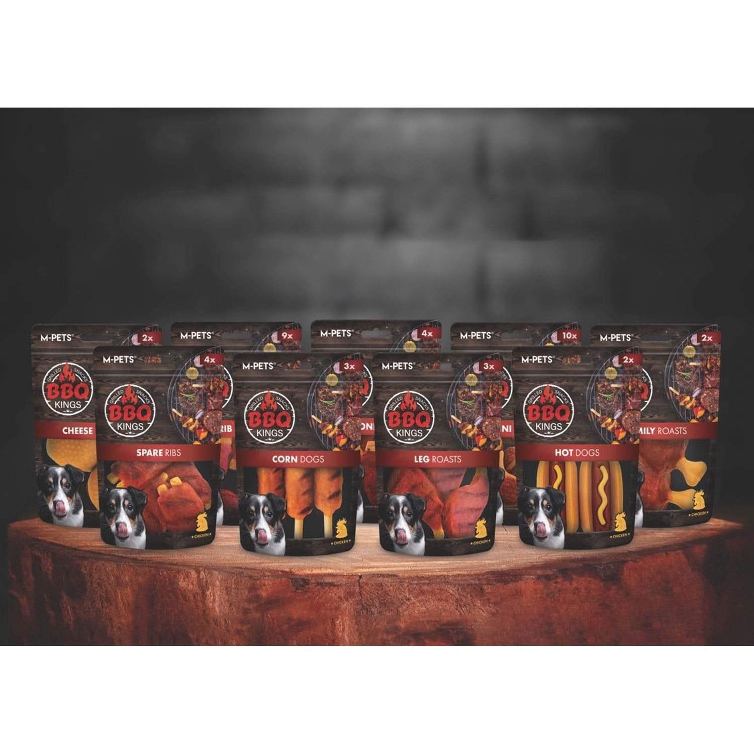 M-Pets BBQ Kings Hot Dogs Tavuklu Köpek Ödüllü 135gr