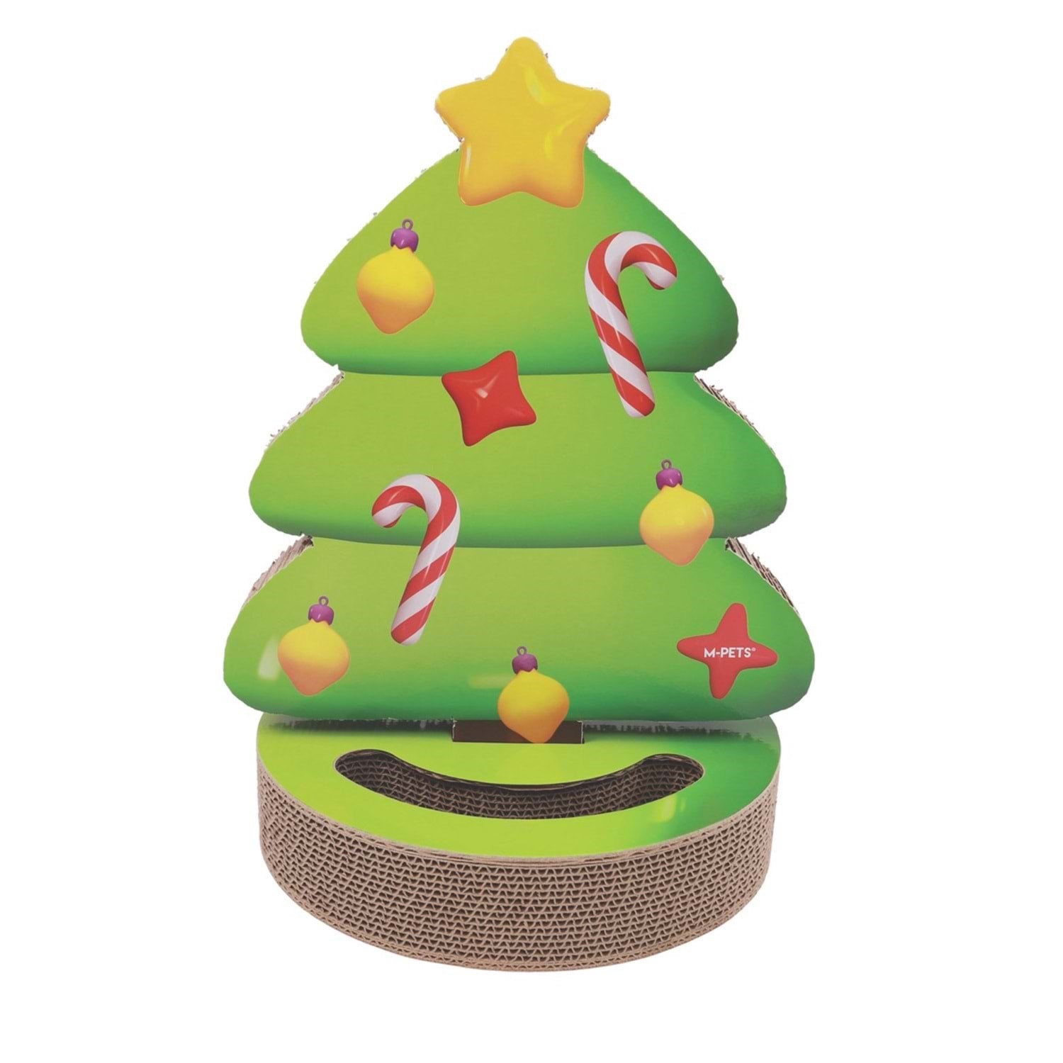 M-Pets Chrıstmas Kediler İçin Noel Ağacı Karton Tırmalama