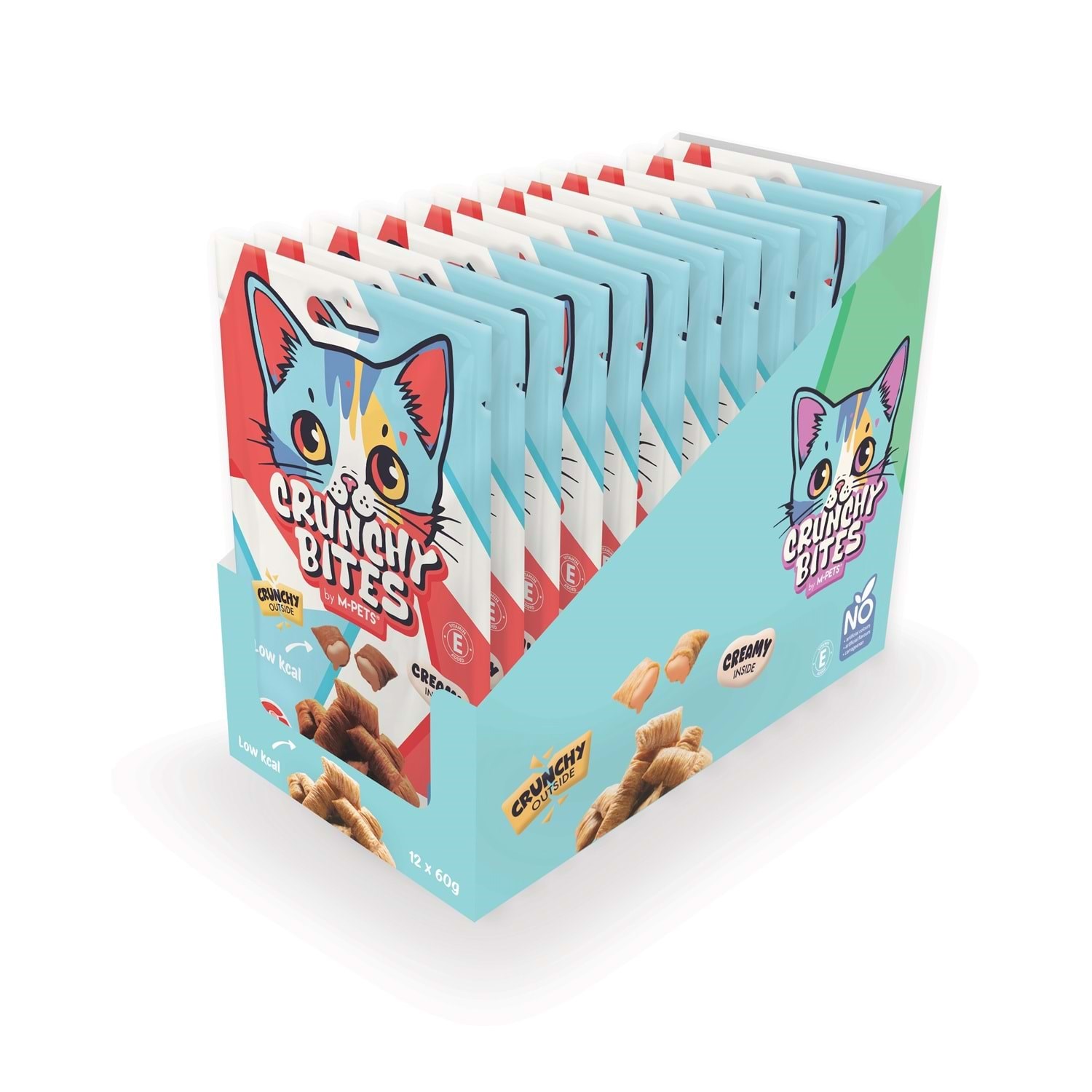M-Pets Crunchy Bıtes Biftekli Kedi Ödülü 60gr