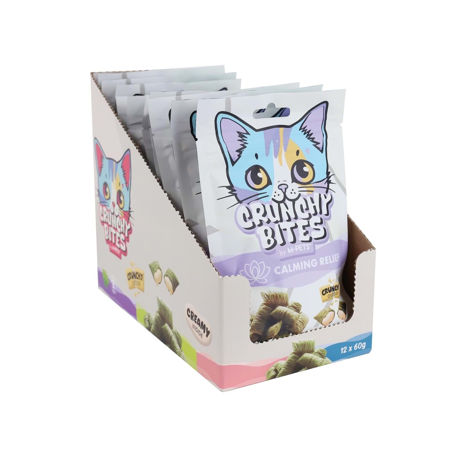 M-Pets Crunchy Bıtes Calmıng Relıef Fonksiyonel Kedi Ödülü 60gr