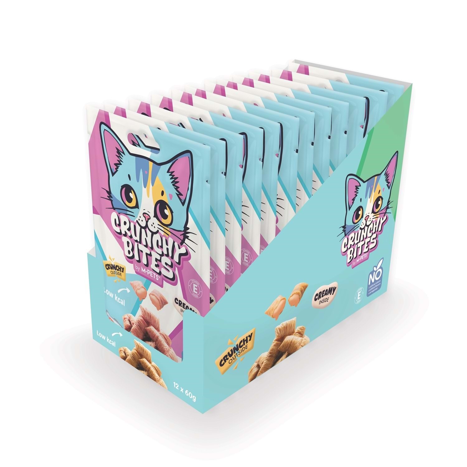 M-Pets Crunchy Bıtes Deniz Mahsüllü Kedi Ödülü 60gr
