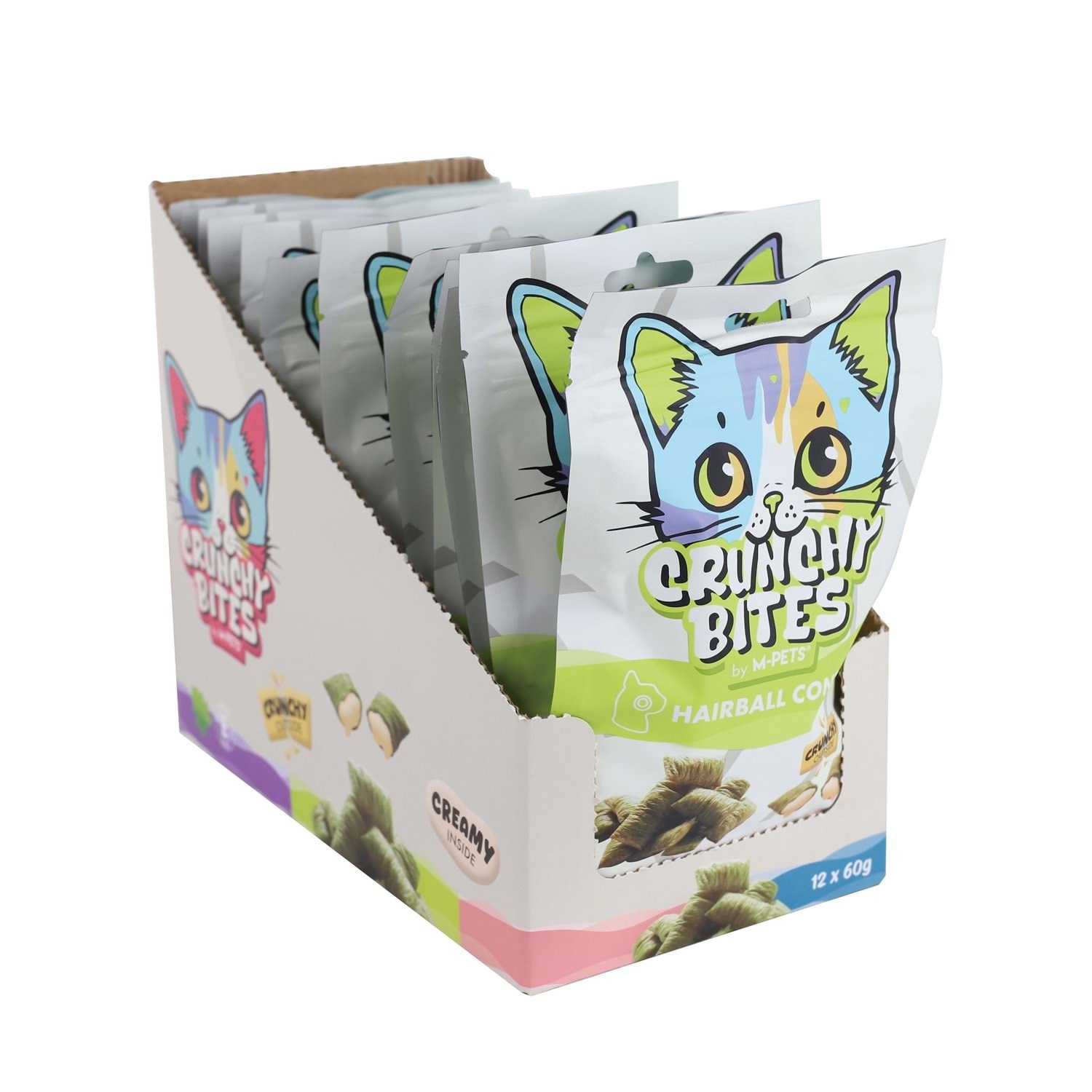 M-Pets Crunchy Bıtes Haırball Control Fonksiyonel Kedi Ödülü 60gr