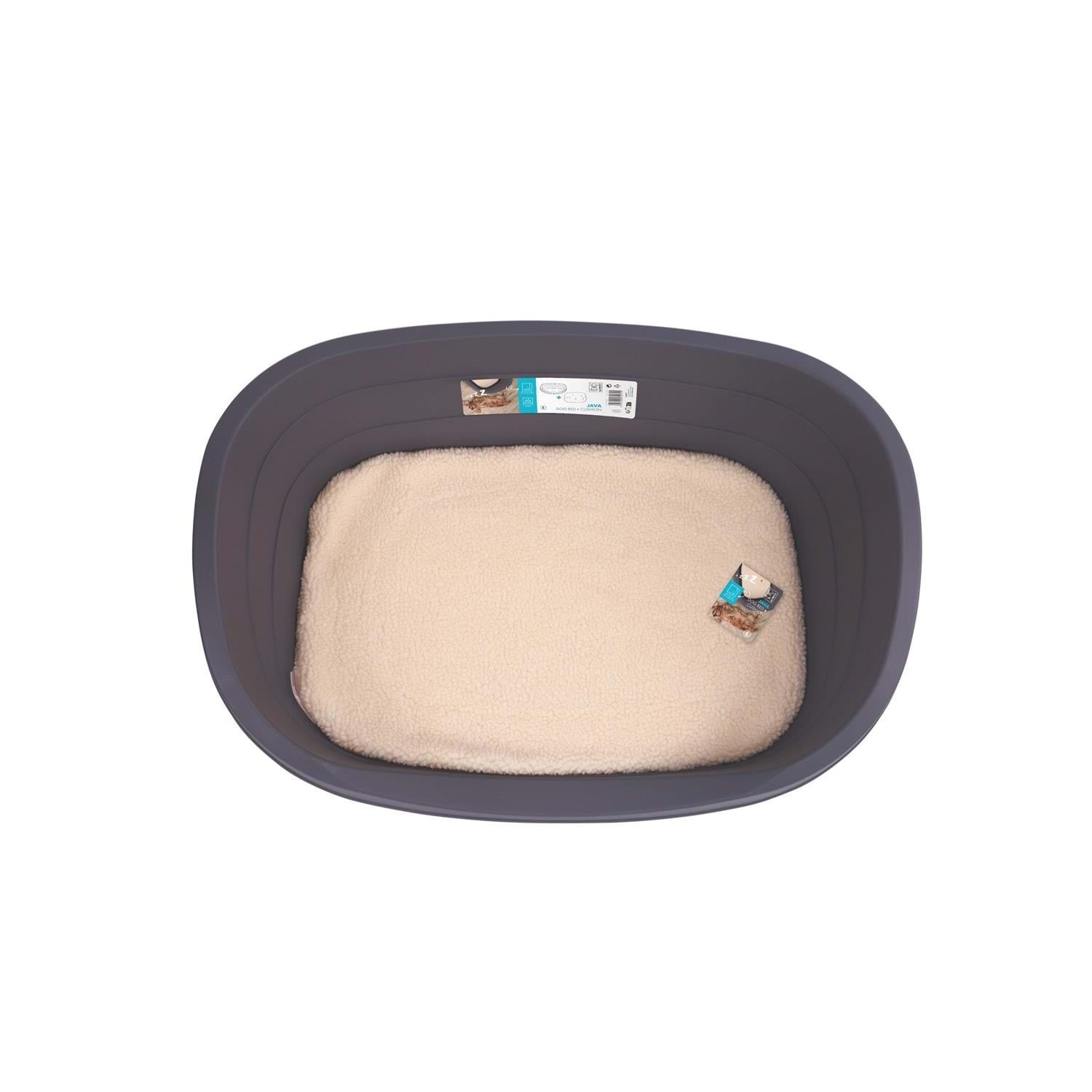 M-Pets Java Plastik Köpek Yatağı+minder (L)
