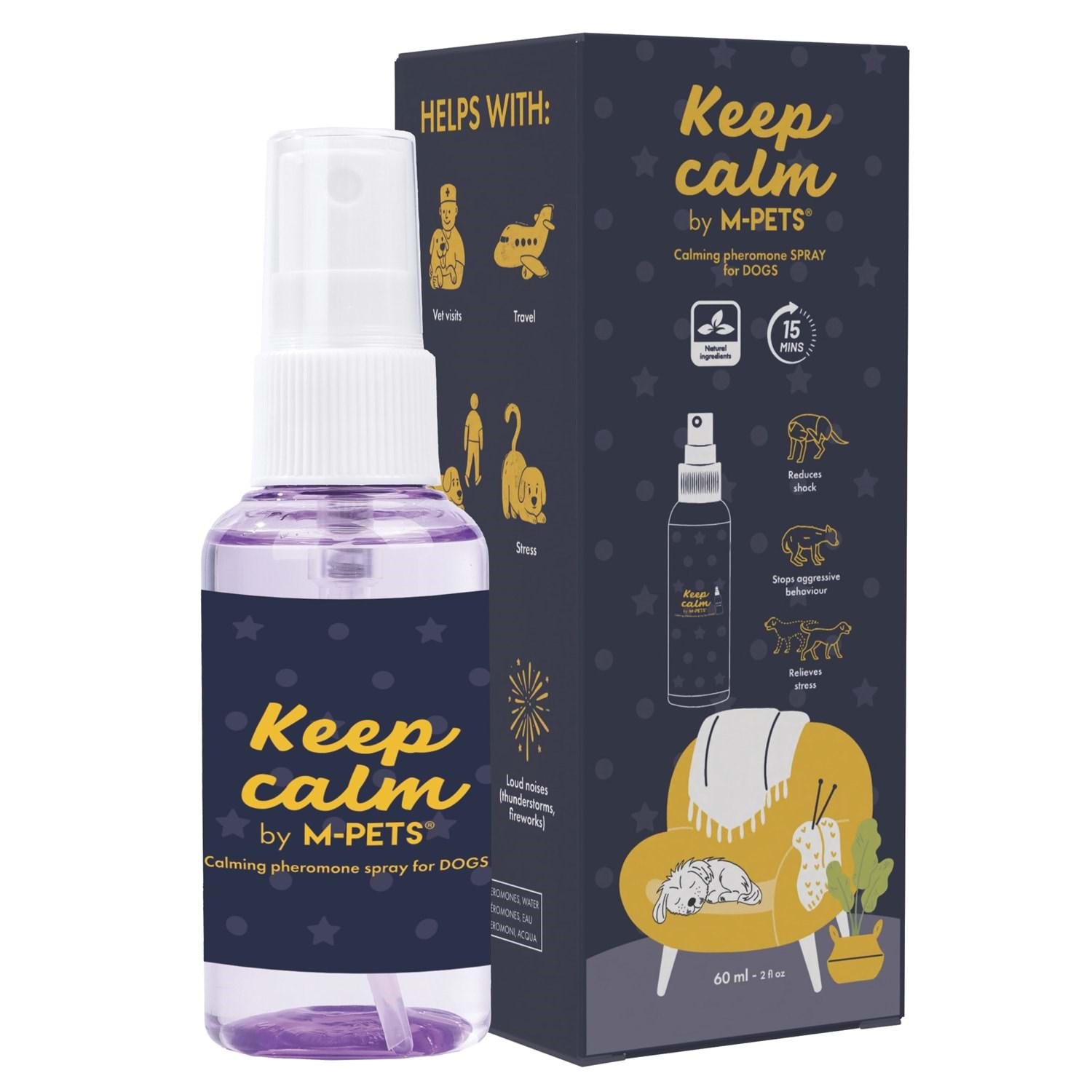 M-Pets Keep Calm Köpek Sakinleştirici Spray 60ml
