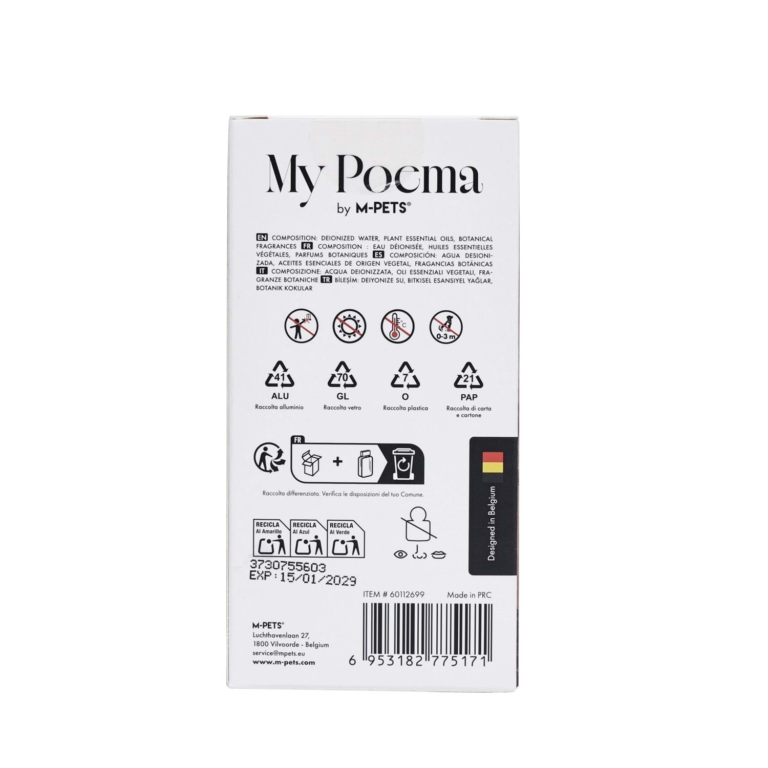 M-pets My Poema Alpine Cedar Kedi Ve Köpek Parfümü 50ml
