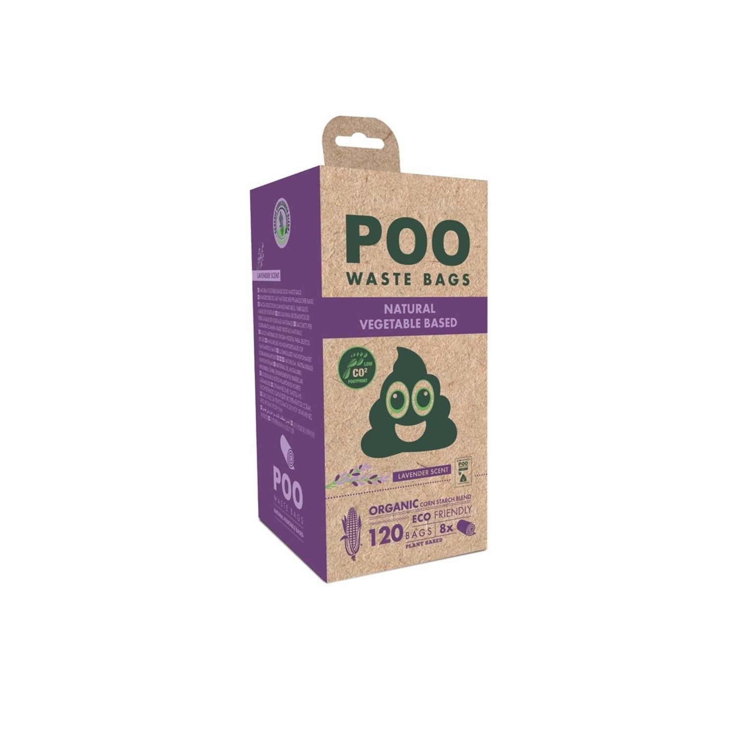 M-Pets Poo Dışkı Poşeti 15 Yaprak Lavanta Kokulu 8li Paket