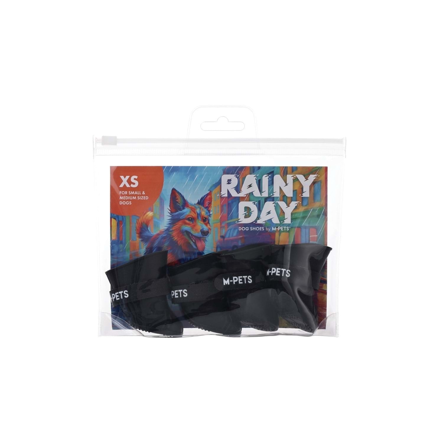 M-Pets Raıny Day Köpekler İçin Ayakkabı (XS) Black