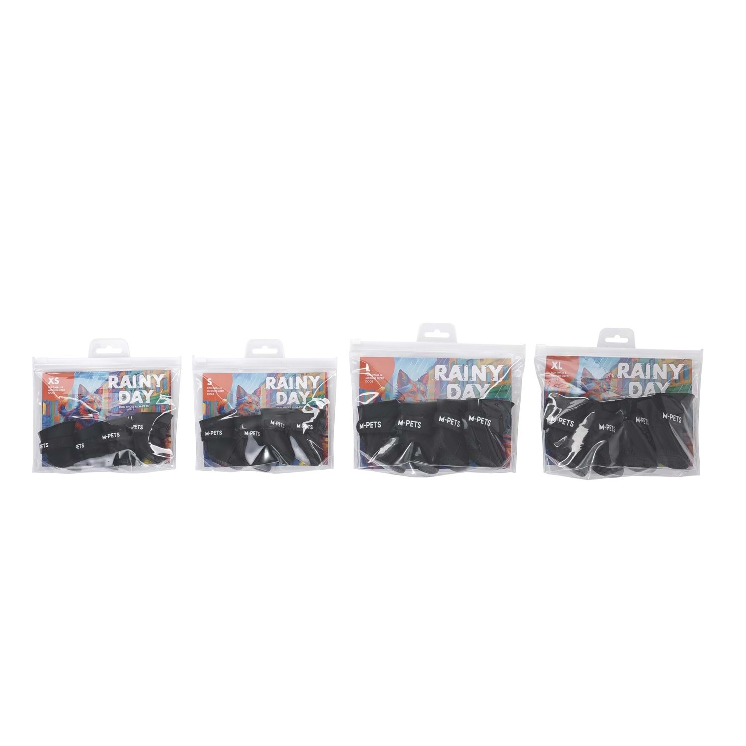 M-Pets Raıny Day Köpekler İçin Ayakkabı (L) Black