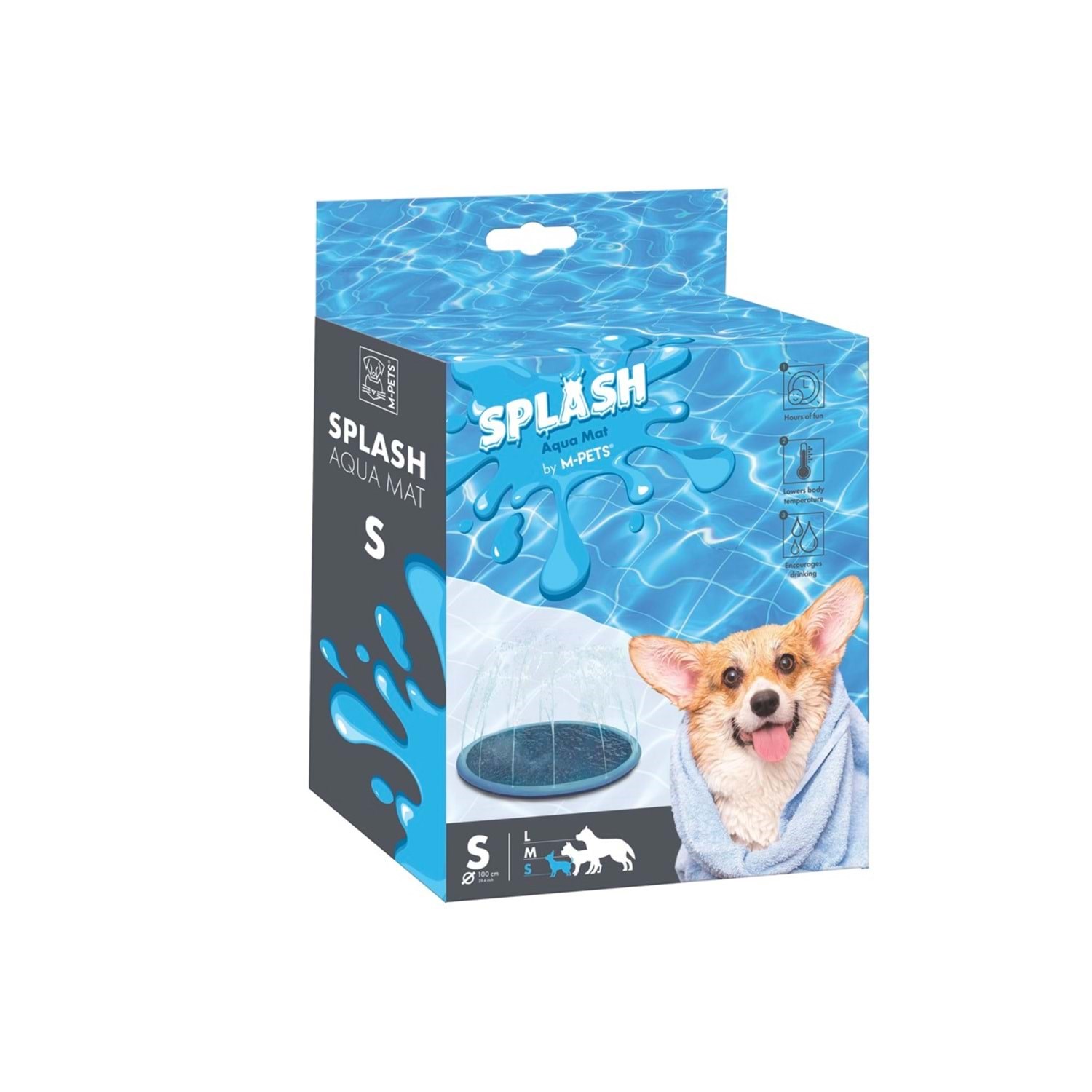 M-Pets Splash Aqua Mat Oyun Havuzu Fiskiyeli 100cm (S)