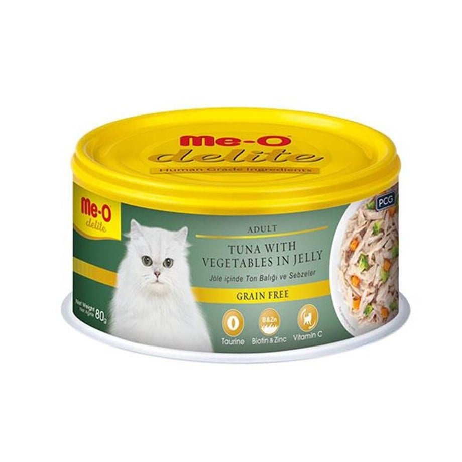 Meo Delite Ton Balıklı Ve Sebzeli Tahılsız Kedi Konservesi 80 Gr